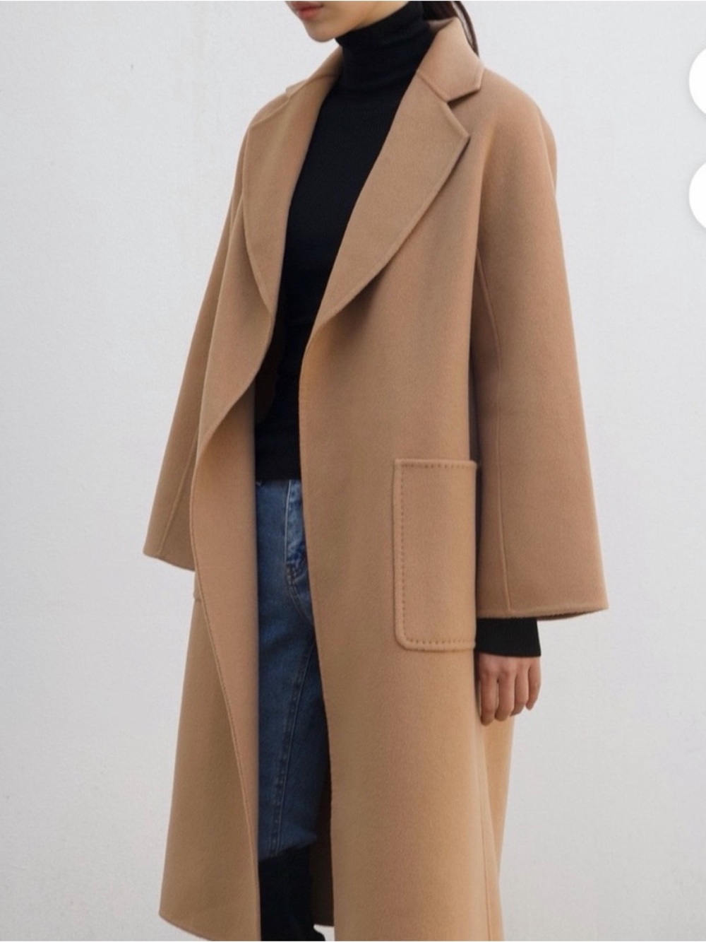 The Curated Classic Camel Wool-Blend Coat